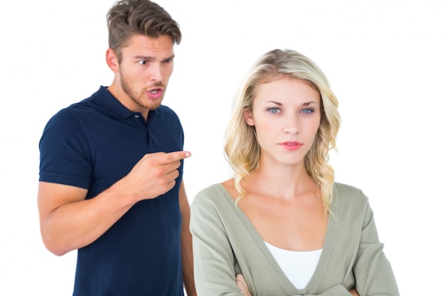 Young couple having an argument