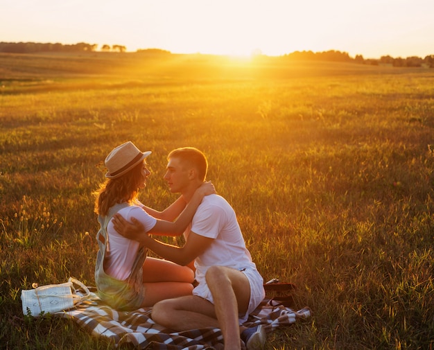 Young couple outdoor