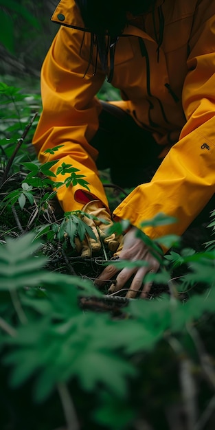 Young Eco Warrior Planting