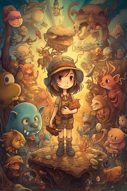 The Young Explorer in a Magical World of Mythical Creatures