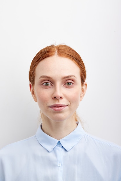 Young expressive woman posing