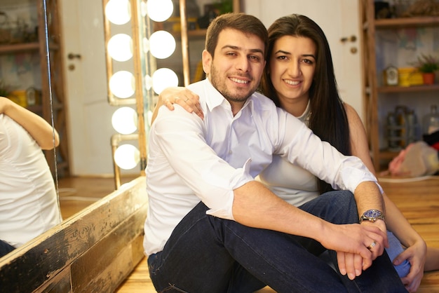 A young family from Central Asia