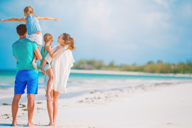 Young family on vacation