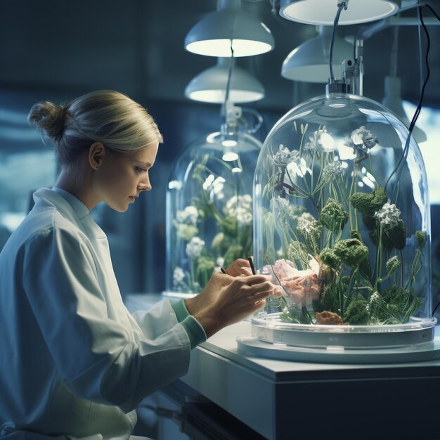 Young female doctor working in the hospital