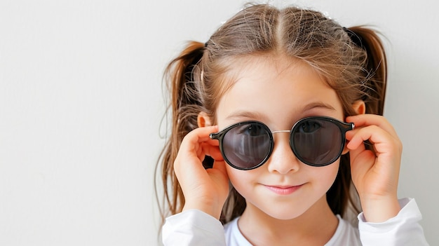 Young French Girl Sunglasses Shades