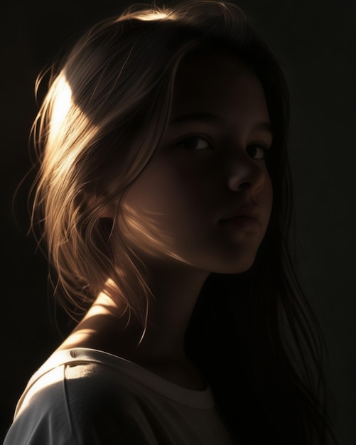 Young girl illustration