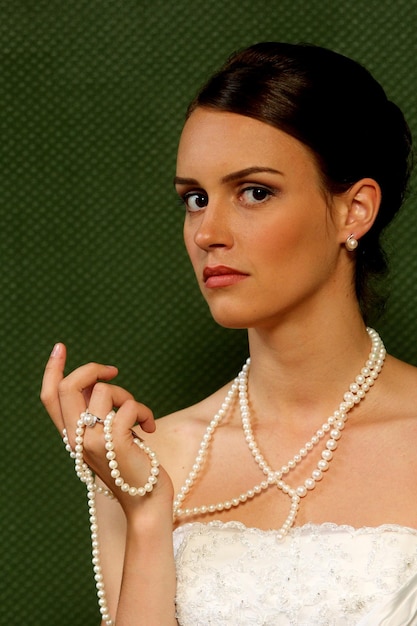 Young girls pose with silver jewelry