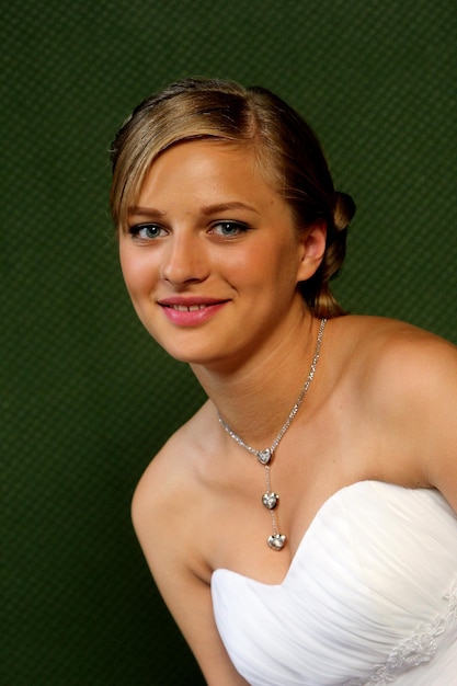 Young girls pose with silver jewelry