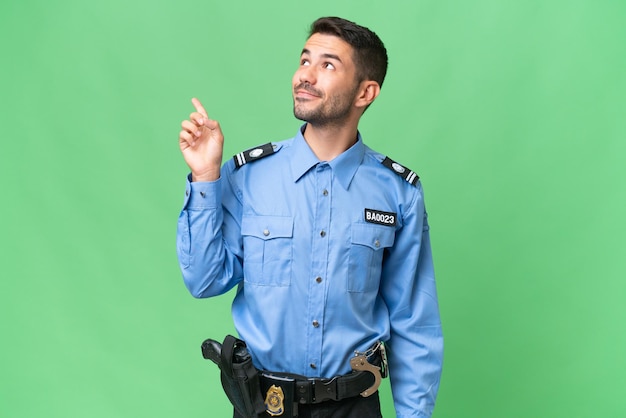 Young handsome man over isolated background