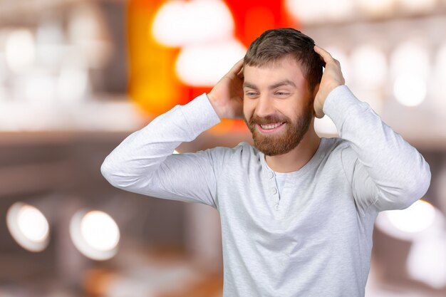 Young handsome man with great smile