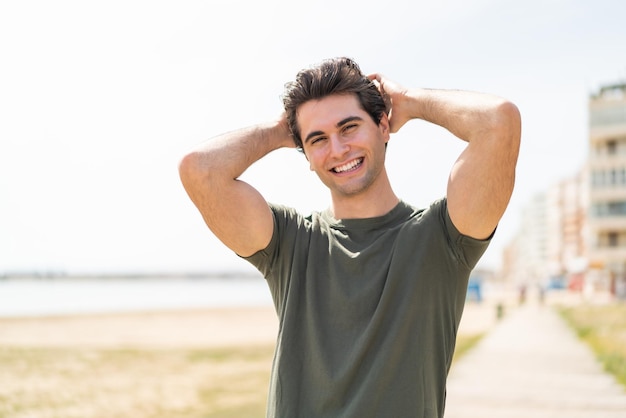 Young handsome man With happy expression