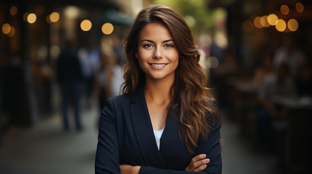 Young happy pretty smiling professional business woman happy confident positive female