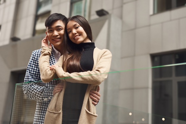 Young Korean Wife and Husband Happy Together.