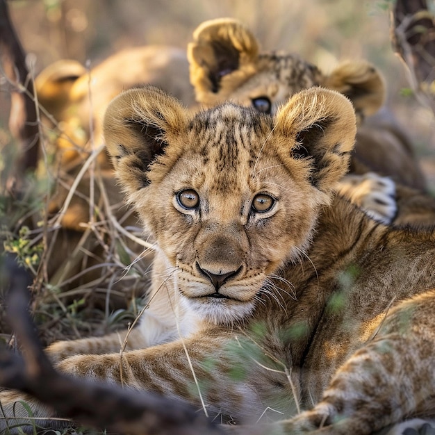 Young Lions at Rest