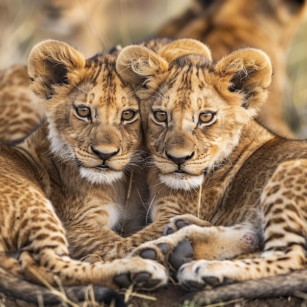 Young Lions at Rest