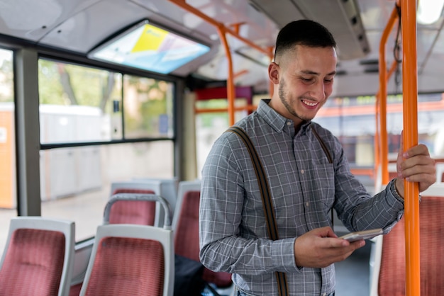 Young Man in the Bus