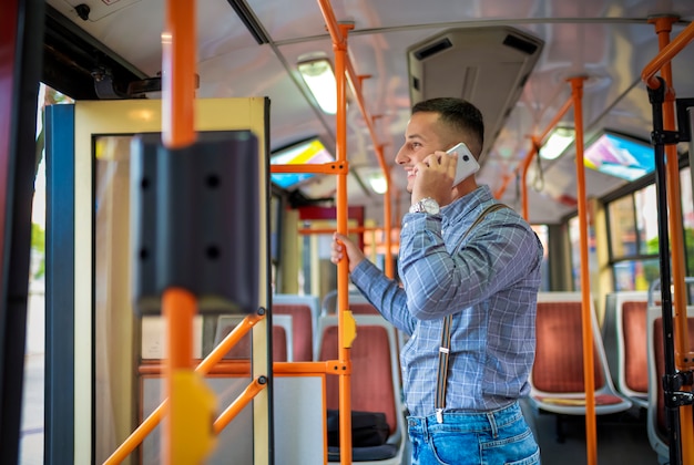 Young Man in the Bus