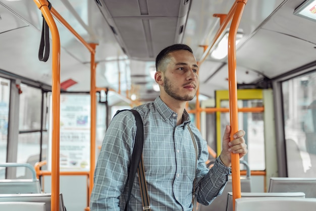 Young Man in the Bus