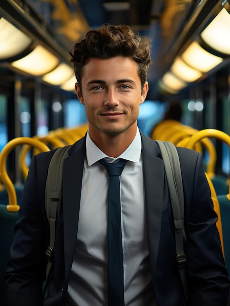 a young man in a suit