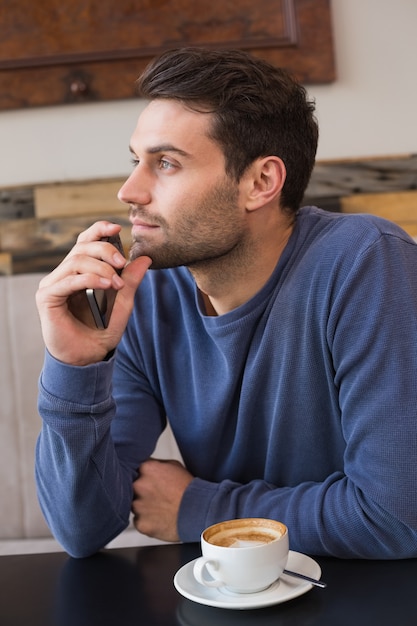 Young man using his smartphone