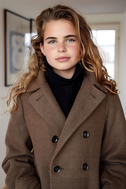 Young model in a fashion shoot