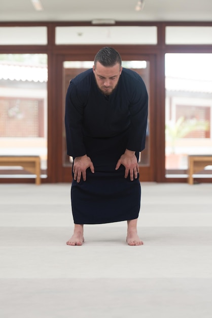 Young Muslim Man Praying