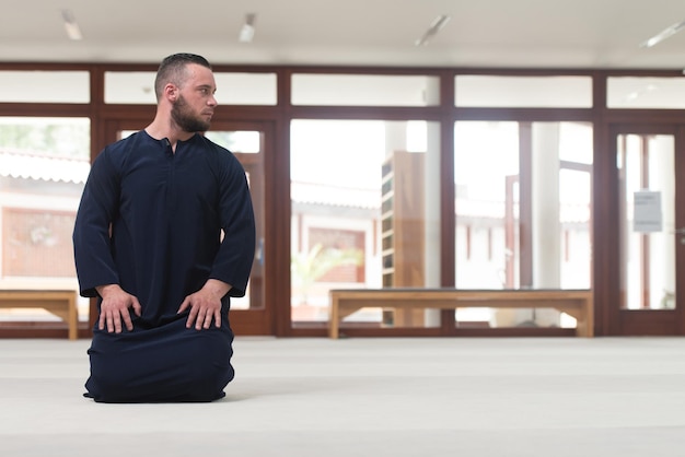 Young Muslim Man Praying