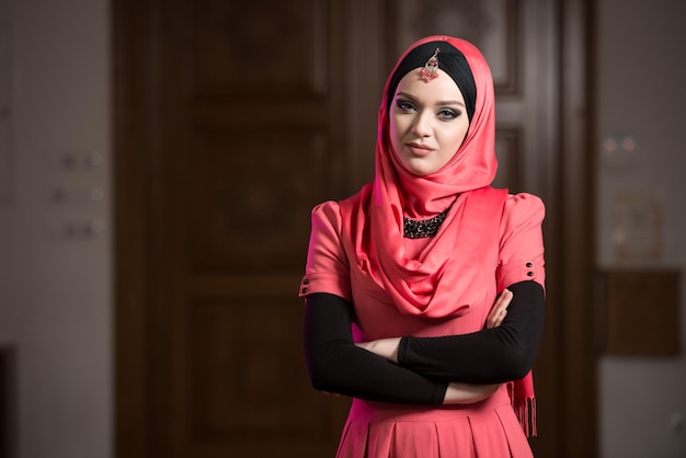 Young Muslim Woman Praying