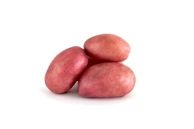 Young potato isolated on white background Vegetables