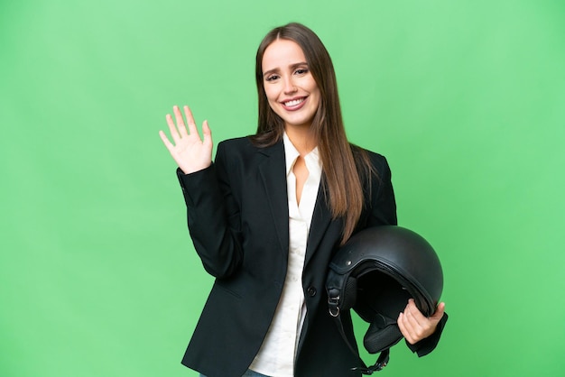 Young pretty brunette woman