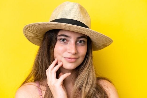 Young pretty brunette woman