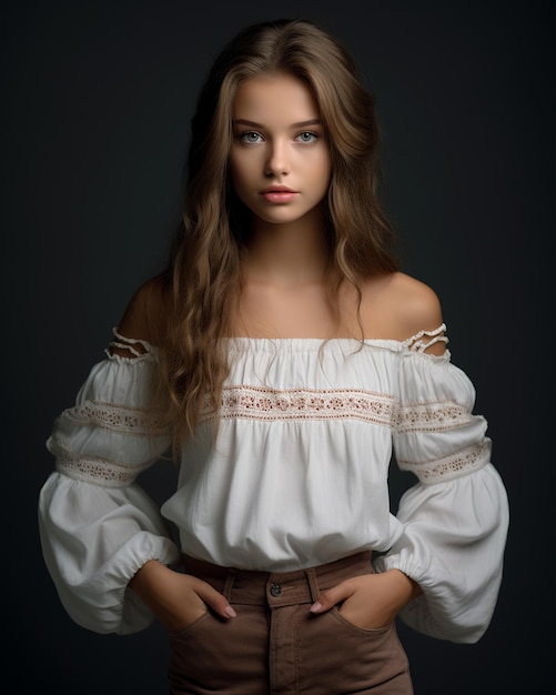 Young Russian Woman with a Bright Smile