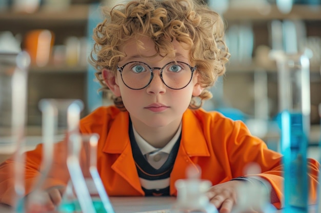 Young Scientist in Lab