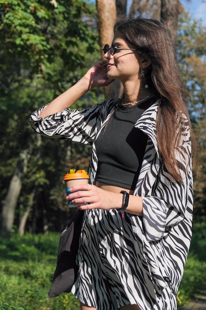 Young tall girl with long straight hair