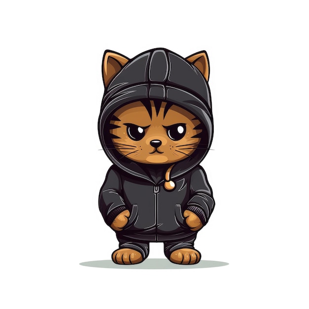 The Young Tiger Cub A Minimalist Illustration of a Cat Burglar Beanie Baby