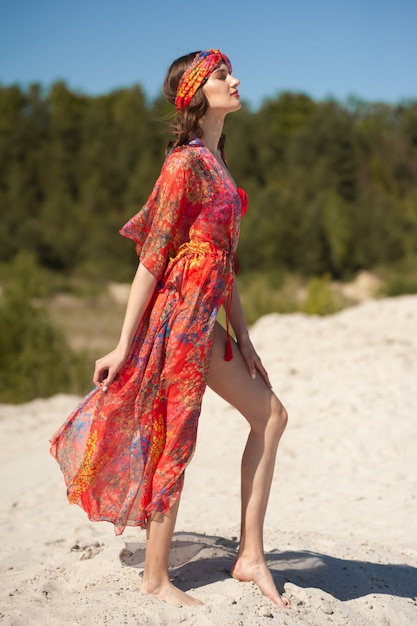 Young woman on the beach