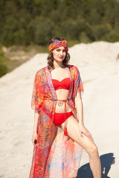 Young woman on the beach