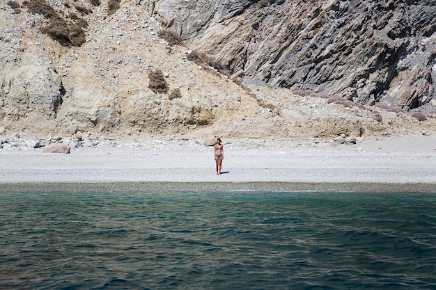 Young woman on the beach