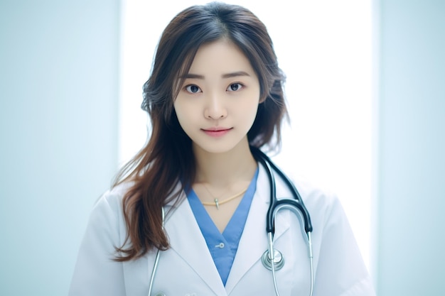 Young Woman Doctor holding stethoscope for World diabetes day