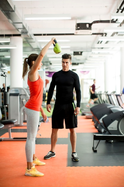 Young woman in the gym