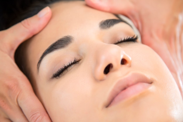 Young woman having a massage