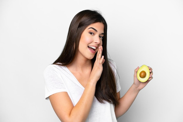 Young Woman over isolated background