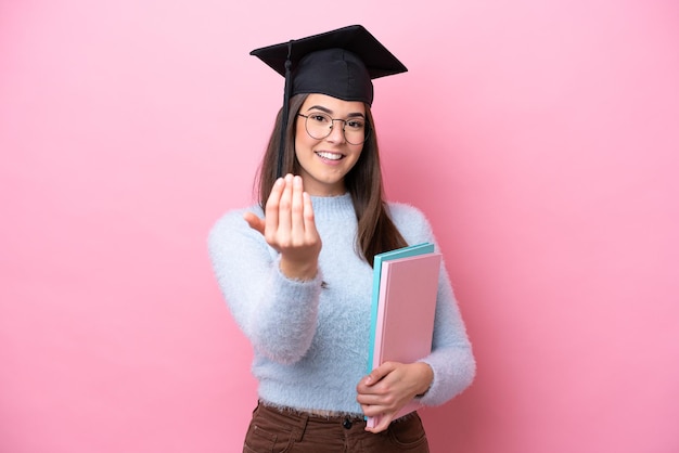 Young Woman over isolated background