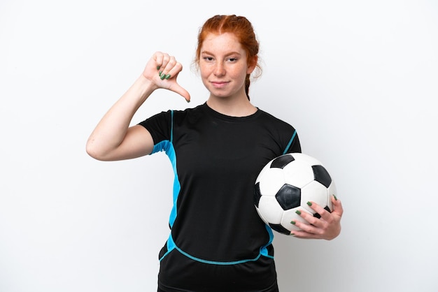 Young Woman over isolated background