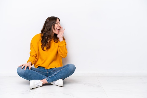 Young Woman over isolated background