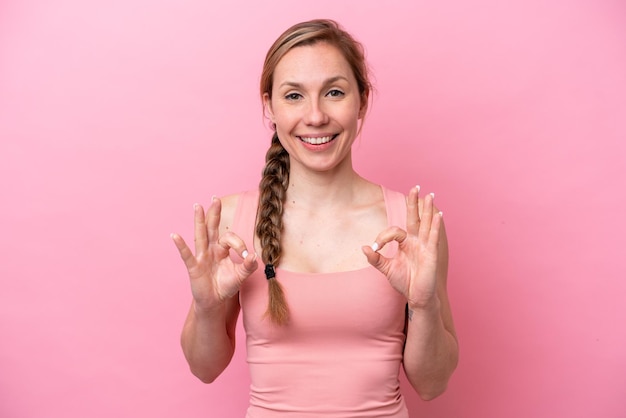 Young Woman over isolated background