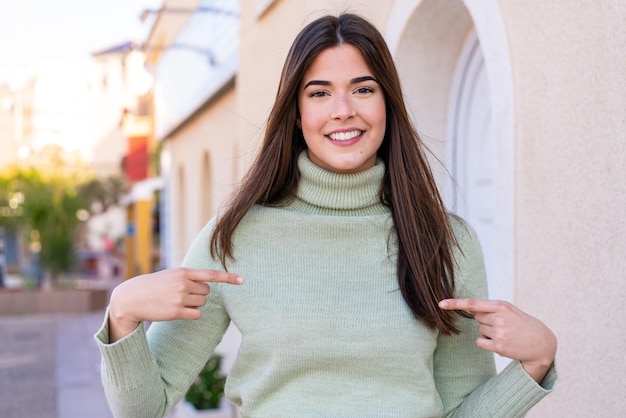 Young woman over isolated background