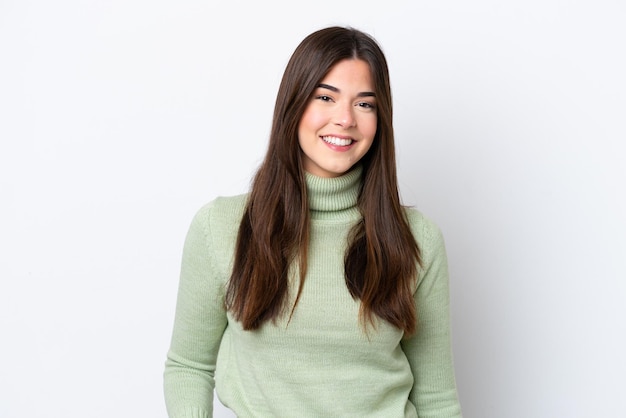 Young Woman over isolated background