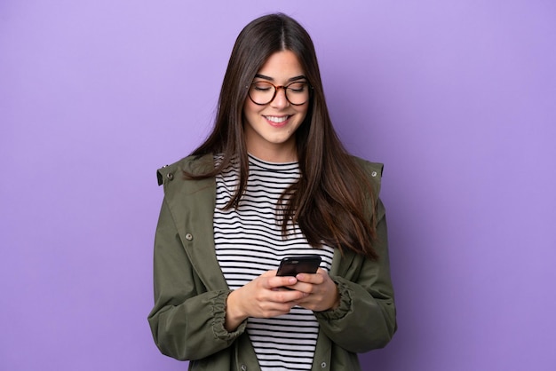 Young Woman over isolated background