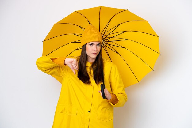 Young woman over  isolated background